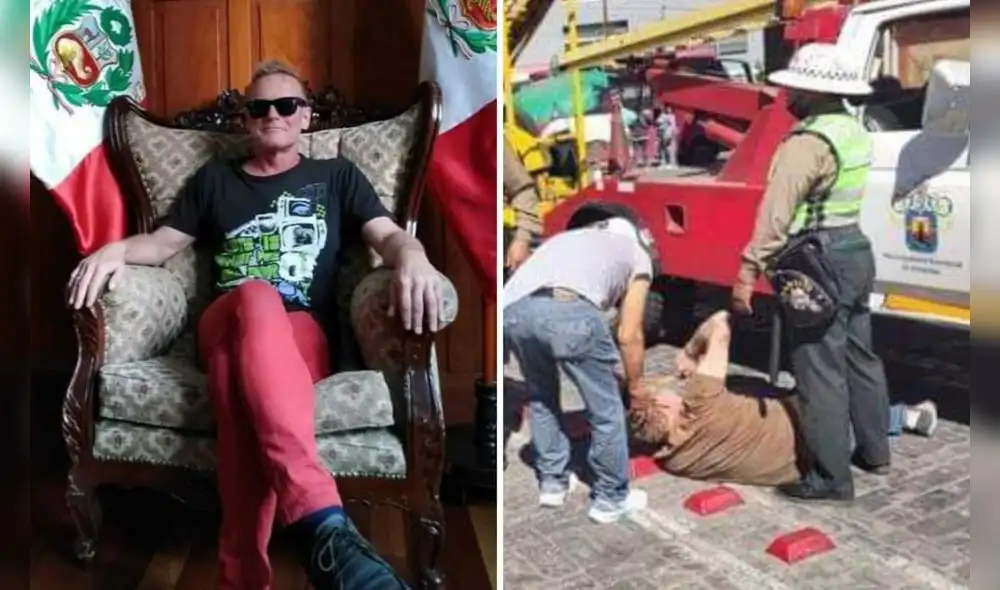 Ciudadano fue evacuado a centro de salud con ayuda de la Policía y serenos municipales. Foto: composición LR/Dilo Fuerte