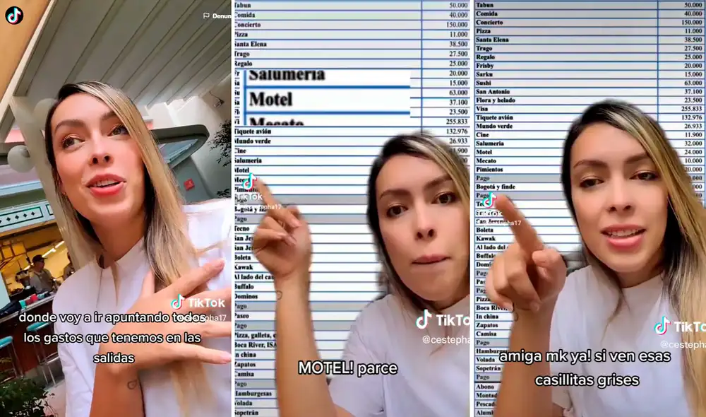 El muchacho no lo pensó dos veces para sacar las cuentas tras sus citas. Foto: Composición de LR/TikTok/@Cestepha17