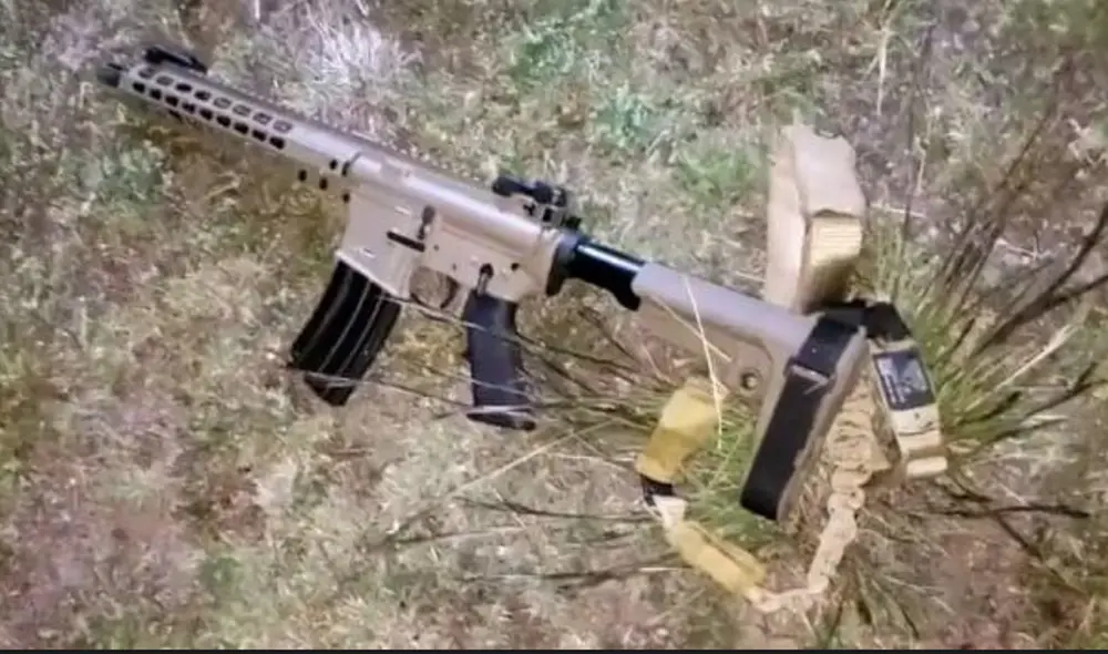 Usaron dos fusiles. Foto: La República Usaron dos fusiles. Foto: La República