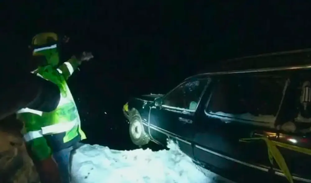 El cadáver le salvó la vida al conductor de un coche fúnebre. Foto: Policía de Silverthorne