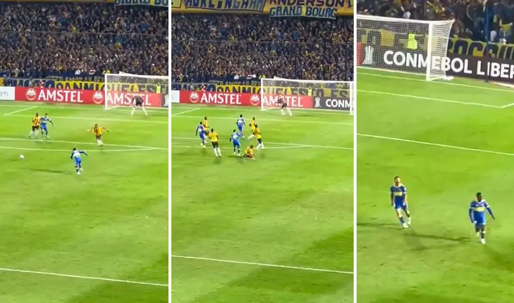 Luis Advíncula anotó el empate parcial para Boca Juniors. Foto: TikTok Luis Advíncula anotó el empate parcial para Boca Juniors. Foto: TikTok