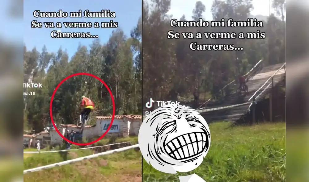 La madre de un ciclista se hizo viral en TikTok | Foto: Composición - TikTok/ jlezma18