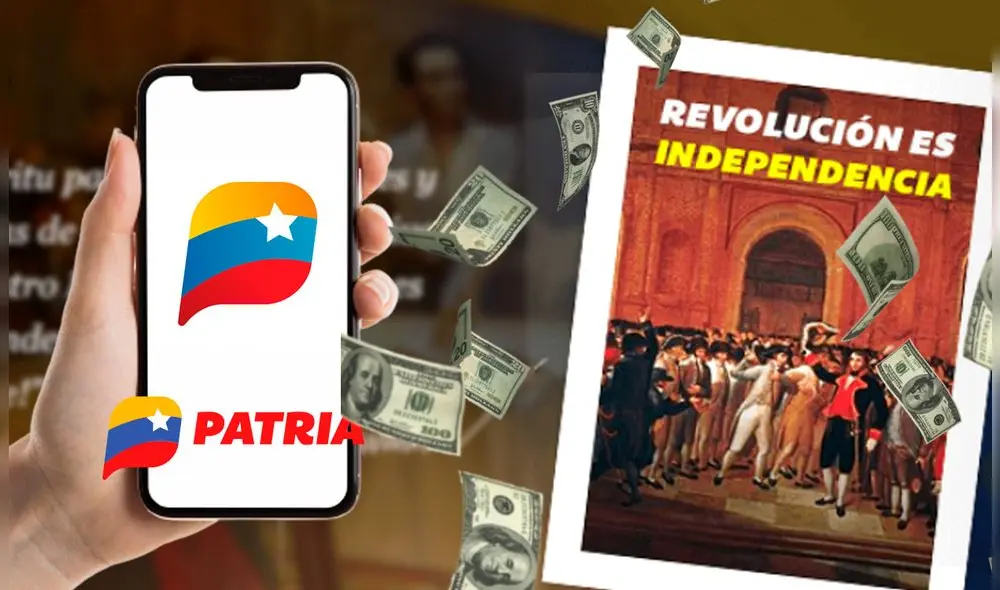 Este miércoles 19 de abril inició la entrega del Bono Revolución es Independencia. Foto: composición LR/ Patria/ Freepik Este miércoles 19 de abril inició la entrega del Bono Revolución es Independencia. Foto: composición LR/ Patria/ Freepik