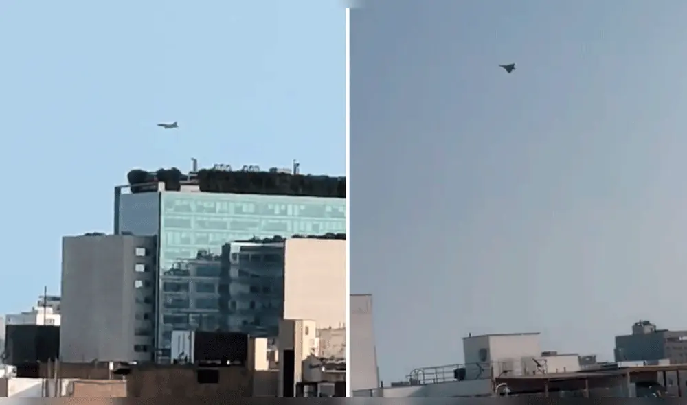 Aviones son captados volando en el cielo de Miraflores. Foto: composición La República/@abeltrr_/Twitter