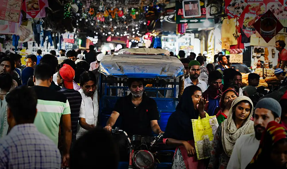 India alcanzará 1.428,6 millones de habitantes a mediados de año. Foto: AFP India alcanzará 1.428,6 millones de habitantes a mediados de año. Foto: AFP