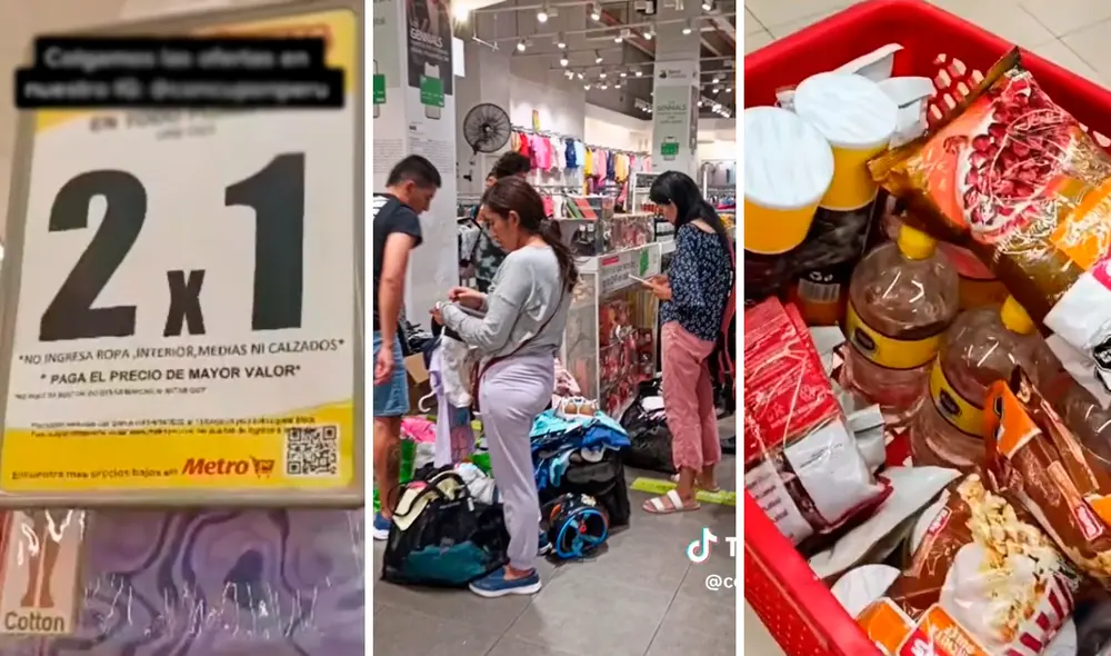 Ofertas en tiendas y supermercados por remate de temporada. Entérate dónde aprovecharlas AQUÍ. Foto: composición LR/TikTok/Concupón