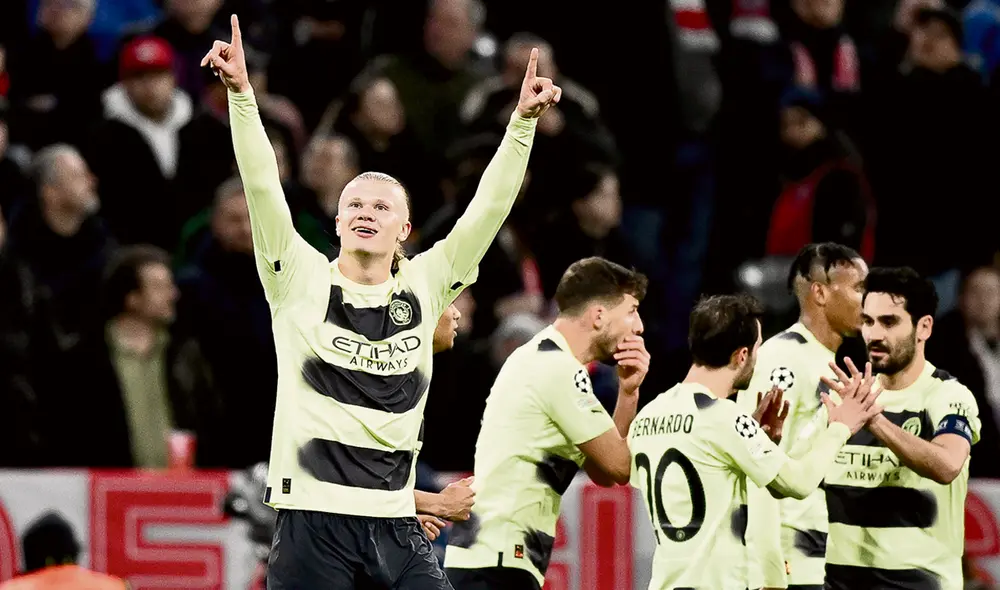 Artillero. Erling Haaland se ubica como el máximo goleador de la presente UEFA Champions League con 12 goles en 8 partidos disputados. Foto: EFE