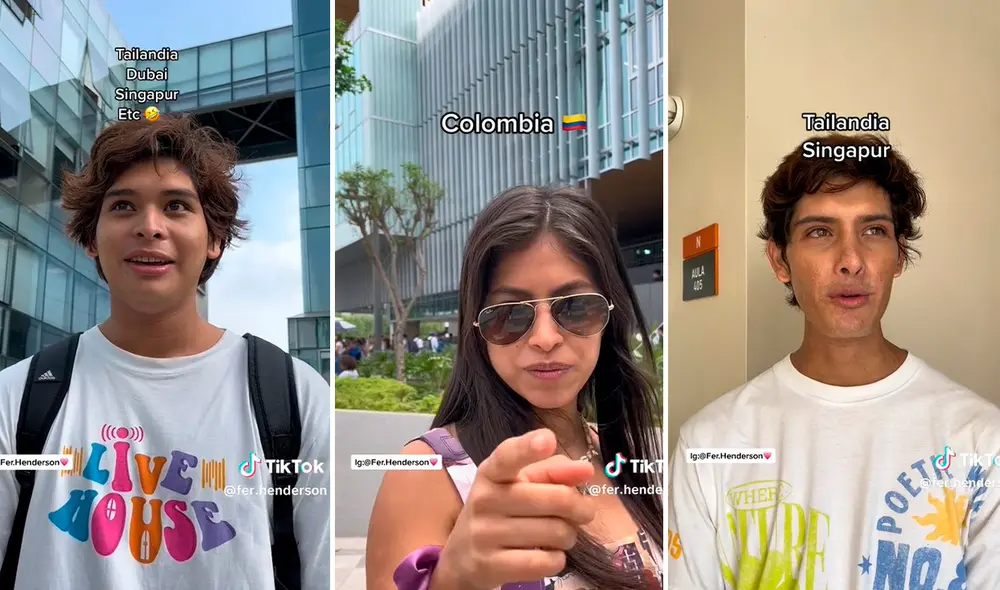 Estudiantes no dudaron en responder cuáles fueron sus destinos preferidos. Foto: composición LR/capturas de TikTok/@fershi Estudiantes no dudaron en responder cuáles fueron sus destinos preferidos. Foto: composición LR/capturas de TikTok/@fershi