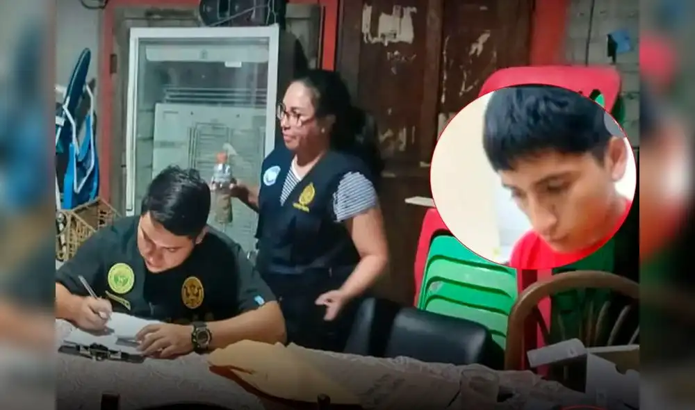 Fiscalía y Policía llegaron hasta inmueble donde se escondía el sujeto. Foto: Investiga