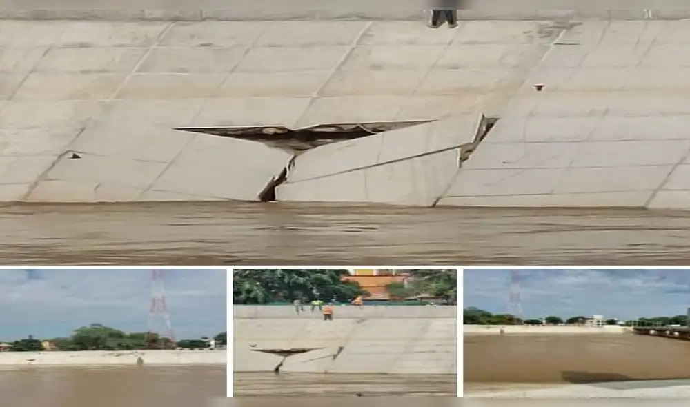 Defensas colapsaron y ponen en riesgo a la población. Foto: Juan Nunura.