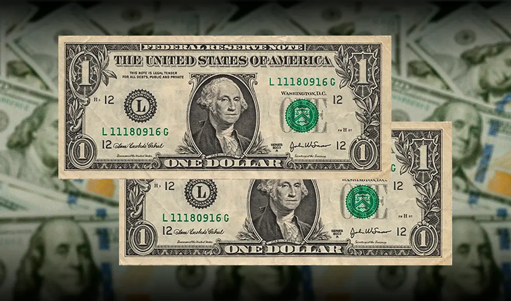 Este billete de 1 dólar es uno de los más buscados por los coleccionistas. Foto: composición LR/Pixabay