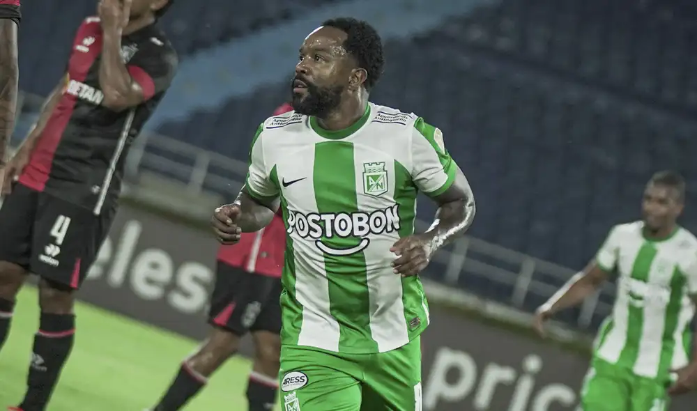 Dorlan Pavón anotó un triplete contra FBC Melgar en la Copa Libertadores 2023. Foto: Atlético Nacional Dorlan Pavón anotó un triplete contra FBC Melgar en la Copa Libertadores 2023. Foto: Atlético Nacional