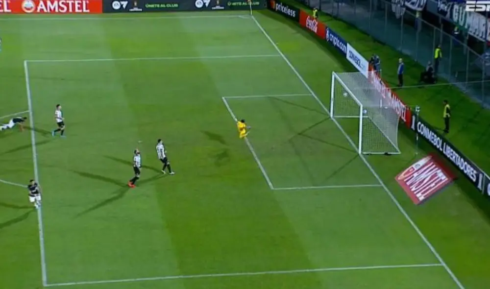 Pablo Sabbag marcó su primer gol en Copa Libertadores. Foto: captura ESPN