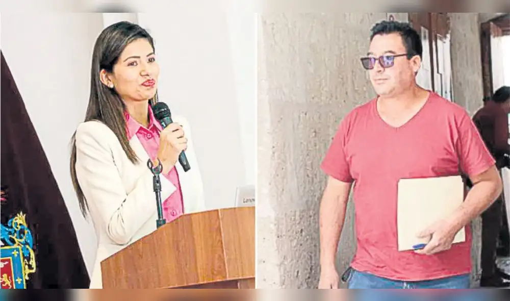 En la capital. Diana Gonzales visitó Villa Deportiva en Lima y Martínez estuvo en Comas por obra de agua y alcantarillado.