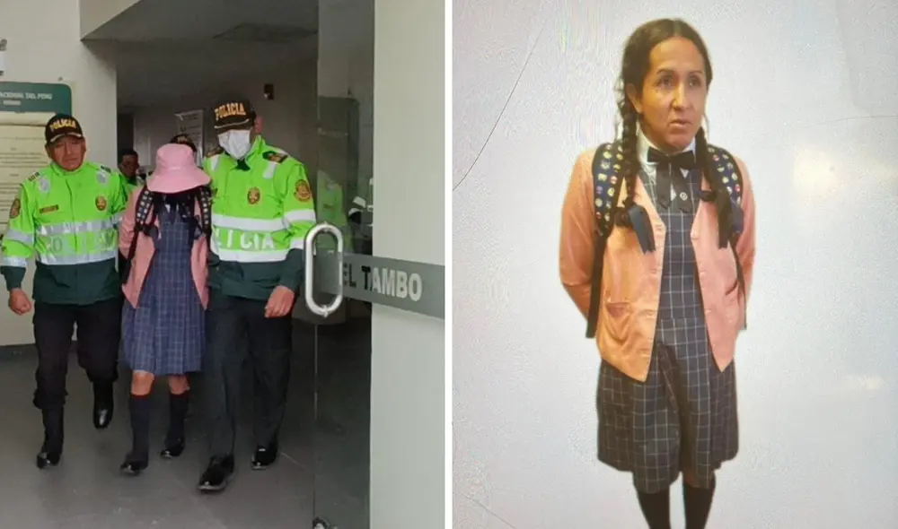 Padres de familia piden que no se libere al sujeto detenido en el colegio Rosa de América vestido de alumna. Foto: composición LR/Tedateo.pe Padres de familia piden que no se libere al sujeto detenido en el colegio Rosa de América vestido de alumna. Foto: composición LR/Tedateo.pe