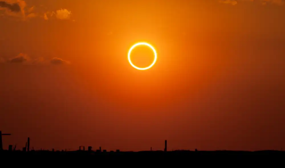 El próximo eclipse solar será uno del tipo anular, también llamado 'anillo de fuego'. Foto: Flickr