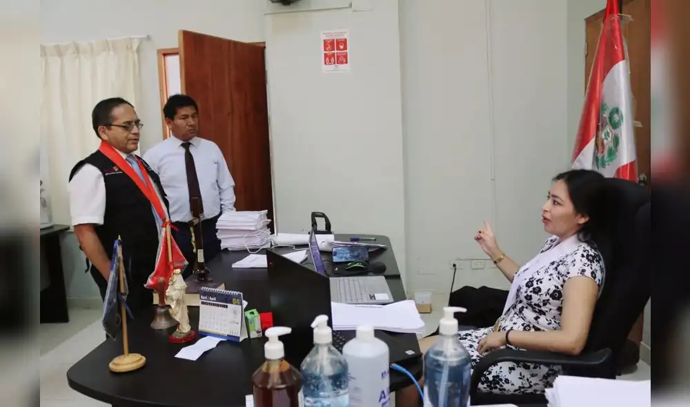 La visita estuvo conformada por autoridades judiciales del distrito. Foto: Corte de Sullana