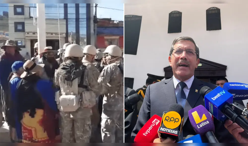 Ministro de Defensa sobre suceso ocurrido con militares en Puno. Foto: Vanessa Sandoval/La República