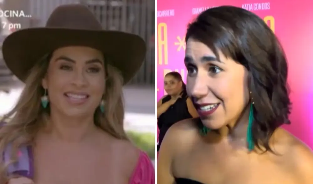 Patricia Barreto apoya a Ethel Pozo por su actuación en Maricucha 2. Foto: Captura América TV / Captura Willax TV