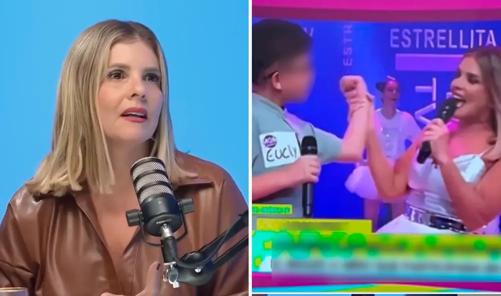 Johanna San Miguel y su mea culpa ante las críticas. Foto: composición LR/captura de YouTube/Carlín en la red/América TV