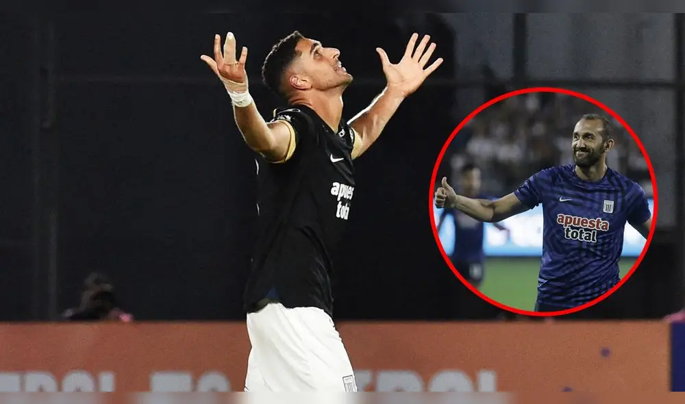 Pablo Sabbag y Hernán Barcos son los goleadores del año en Alianza Lima. Foto: composición AFP/Gerardo Marin/GLR | Video: Conmebol Libertadores