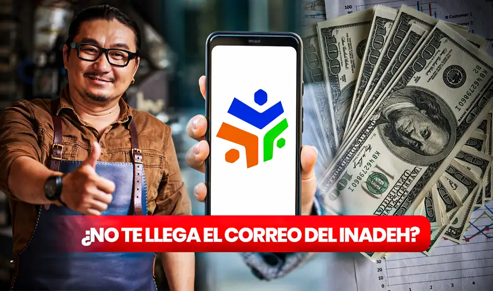 Para recibir el Vale Digital 2023, es necesario actualizar tus datos y haber recibido el correo del Inadeh, que permite seguir con la inscripción de los cursos. Foto: composición LR/Freepik/Inadeh