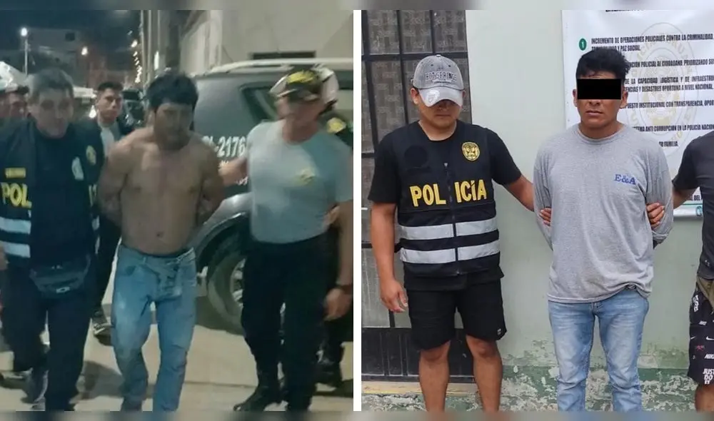 Lambayeque. Sujetos fueron detenidos por abusar sexualmente de sus hijos. Foto: PNP