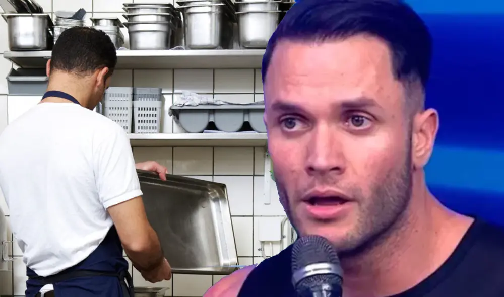 Fabio Agostini también trabajó como barman mientras vivía en Londres. Foto: composición/difusión/captura América TV