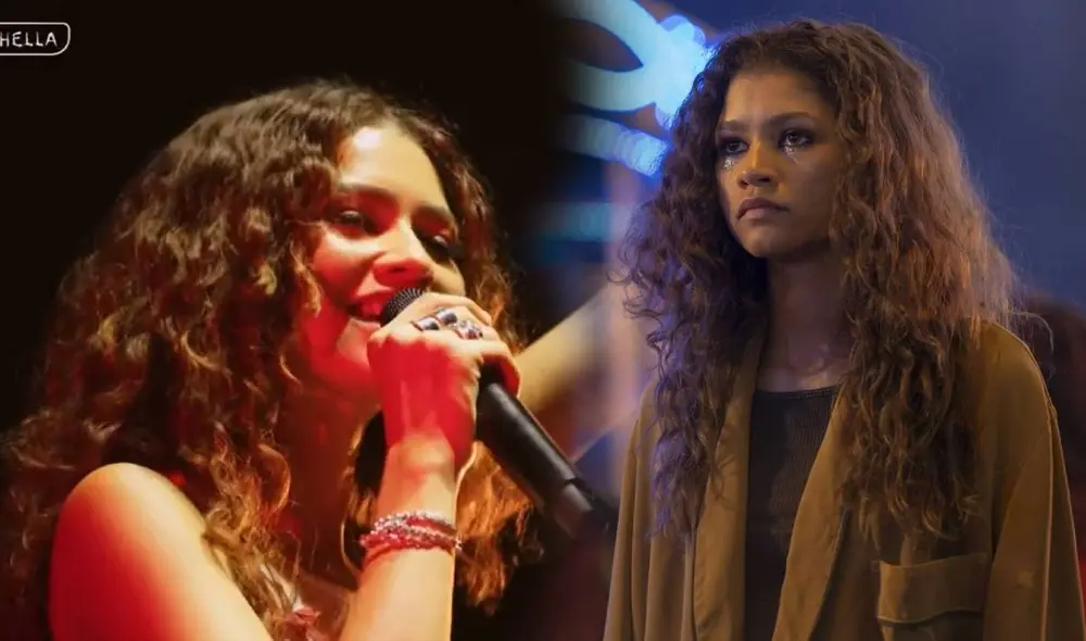 Zendaya fue la invitada sorpresa de Labrinth en Coachella 2023. Foto: composición LR/Coachella/HBO Max - Video: Coachella