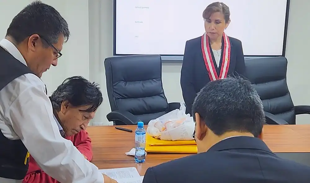 Diligencia de lectura de derechos de Alejandro Toledo. Foto: captura Diligencia de lectura de derechos de Alejandro Toledo. Foto: captura