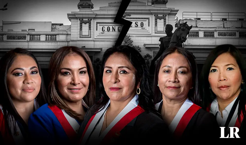 Hasta el momento, 3 de las congresistas involucradas ingresaron al Congreso por APP, las otras 2 por Fuerza Popular y Perú Libre. Foto: diseño de Jazmín Ceras / La República Hasta el momento, 3 de las congresistas involucradas ingresaron al Congreso por APP, las otras 2 por Fuerza Popular y Perú Libre. Foto: diseño de Jazmín Ceras / La República