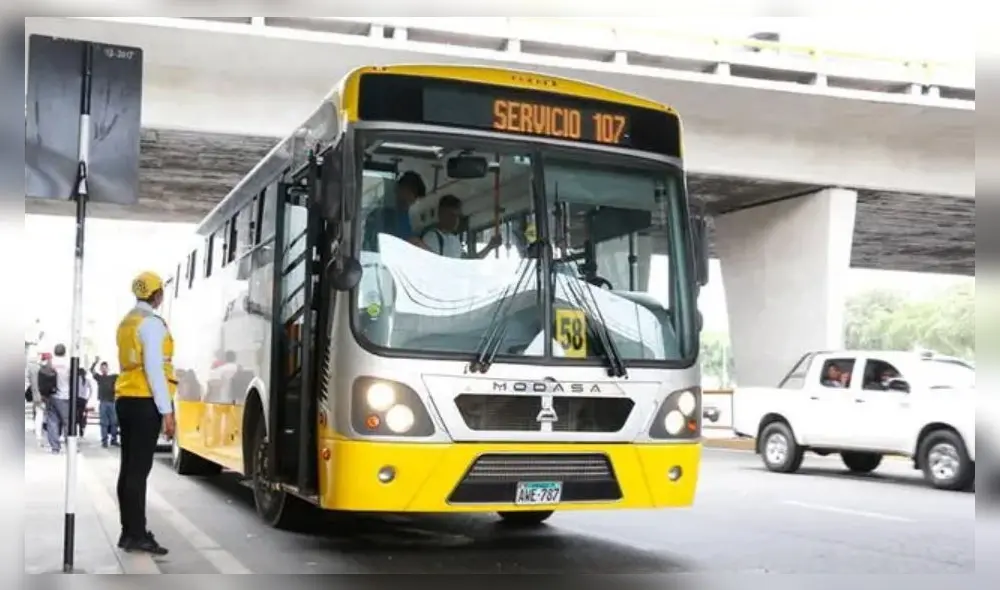 Corredor amarillo no va más desde este lunes 24 de abril. Foto: ATU