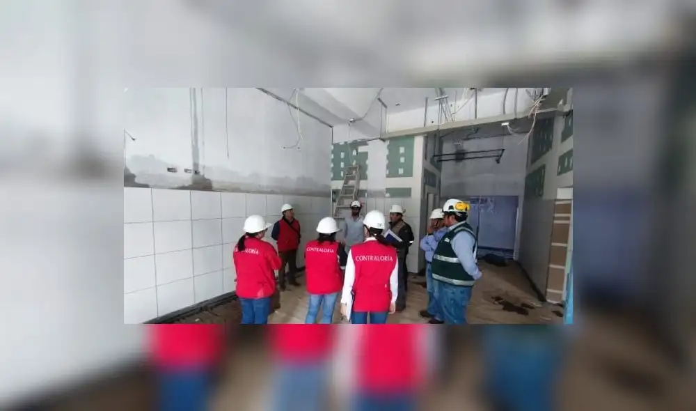 Auditores de la Contraloría inspeccionaron obra. Foto: Contraloría