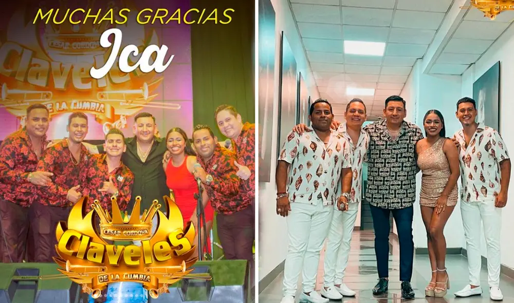 La orquesta Claveles de la Cumbia se ha afectado seriamente en sus ingresos por la gira no realizada en Francia, Italia y España. Foto: composición LR/@losclavelesdelacumbiaoficial/Instagram