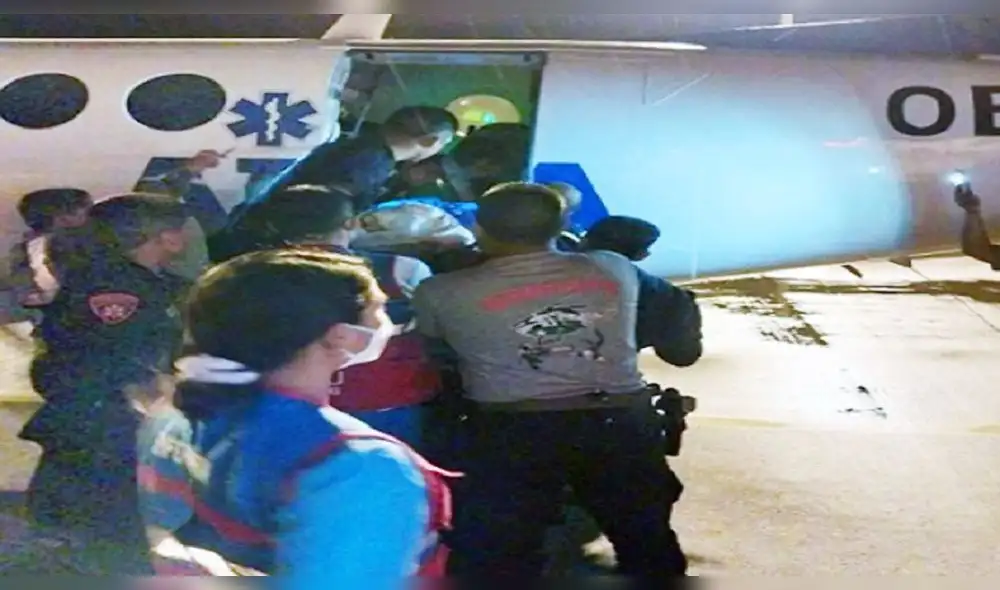 PNP fue trasladado a hospital de Lima. Foto: Diario La Hechicera.