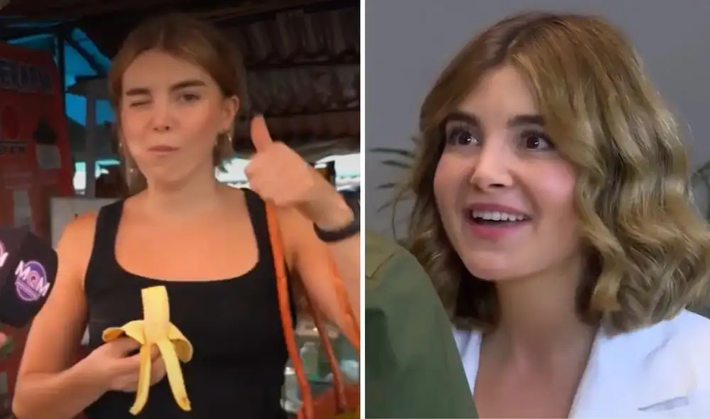 Alex Béjar quedó impresionada con los precios en Perú. Foto: composición LR/capturas de América TV - Video: América TV Alex Béjar quedó impresionada con los precios en Perú. Foto: composición LR/capturas de América TV - Video: América TV