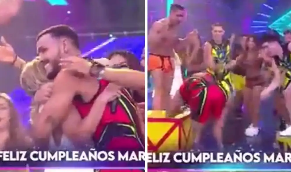 Mario Irivarren celebró su cumpleaños en "Esto es guerra". Foto: captura/América TV - Video: América TV