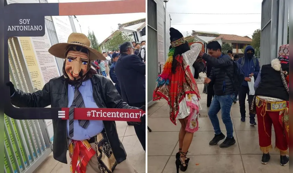 Estudiantes vivieron un momento alegre en su primer día de clases en la UNSAAC. Foto: composición de Luis Fernando/Luis Álvarez/La República