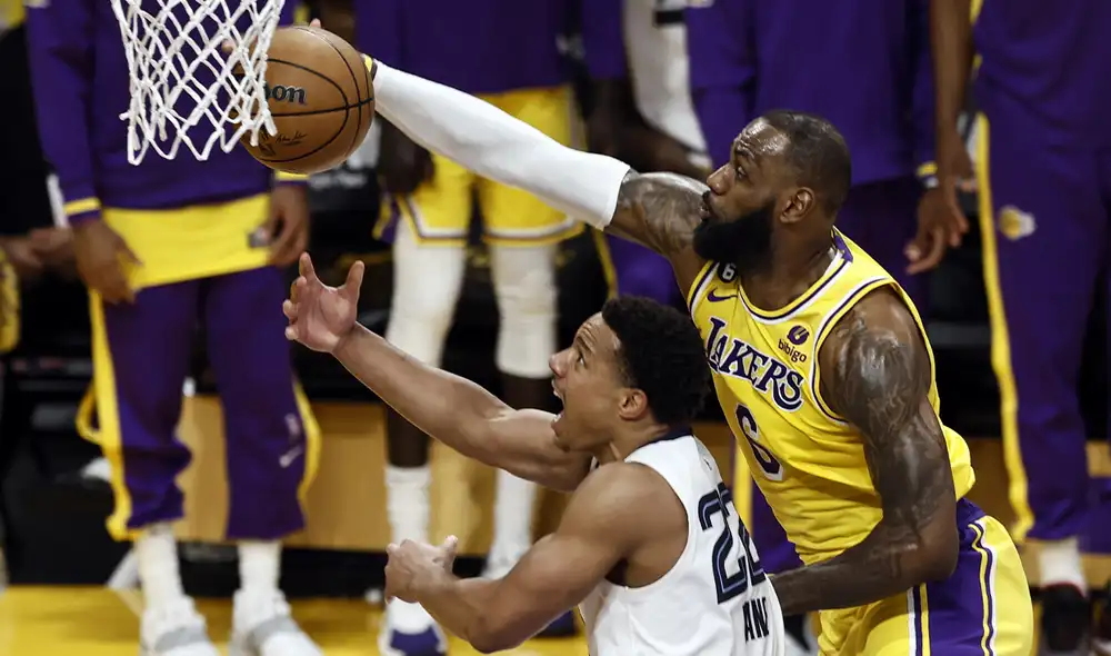 Lakers vs. Grizzlies: ambos equipos juegan por los play-offs de NBA. Foto: EFE