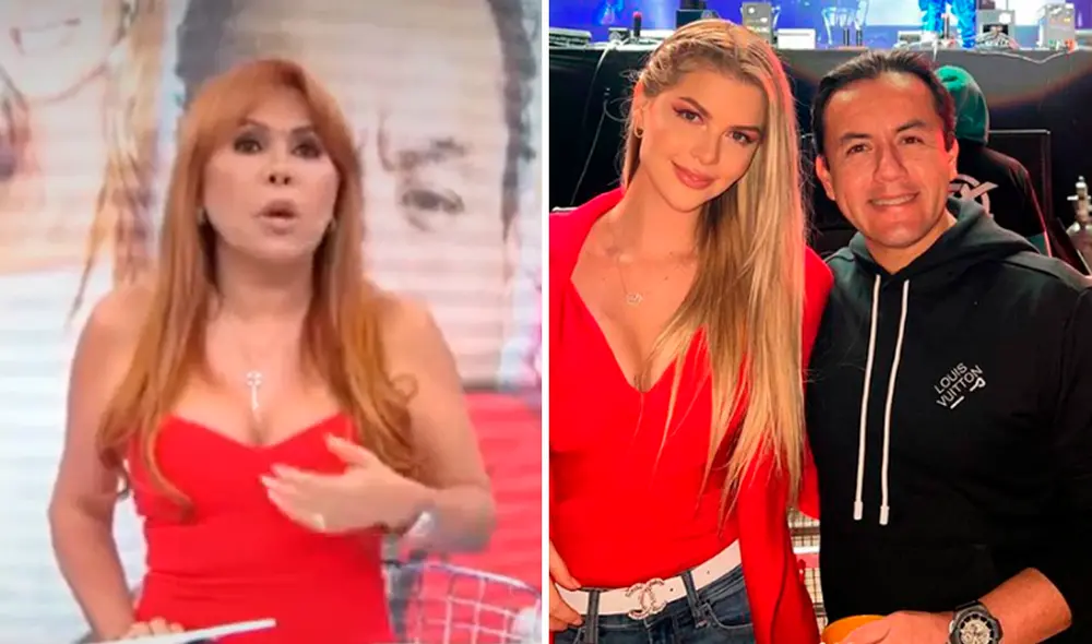 Magaly Medina criticó a Brunella y su esposo Richard Acuña. Foto: composición LR/captura de ATV/Instagram