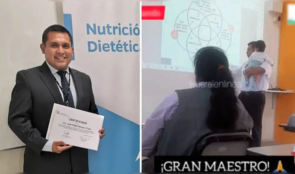 El docente quiso ayudar a que su alumna rinda una prueba. Foto: cortesía/Huaral en Línea