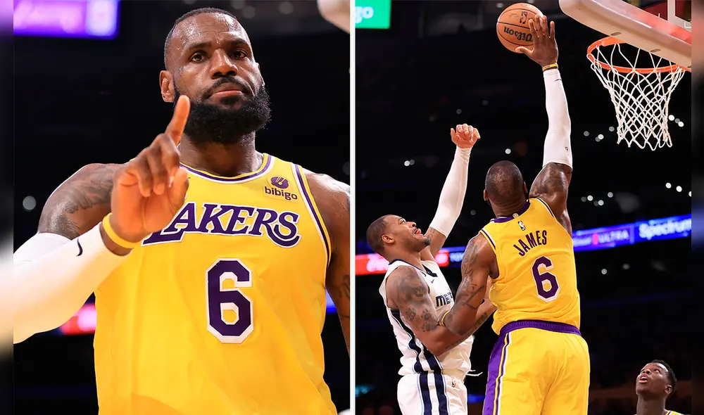 Los jugadores de los Lakers se llevaron una victoria más de la mano de LeBron James que les permitió tomar la delantera en la NBA. Foto: Composición LR Los jugadores de los Lakers se llevaron una victoria más de la mano de LeBron James que les permitió tomar la delantera en la NBA. Foto: Composición LR