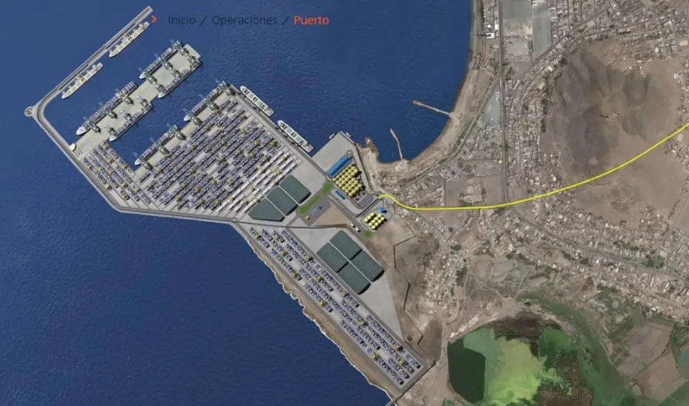 El Nuevo Megapuerto de Chancay servirá también para descongestionar el tráfico hacia el Callao. Foto: Andina