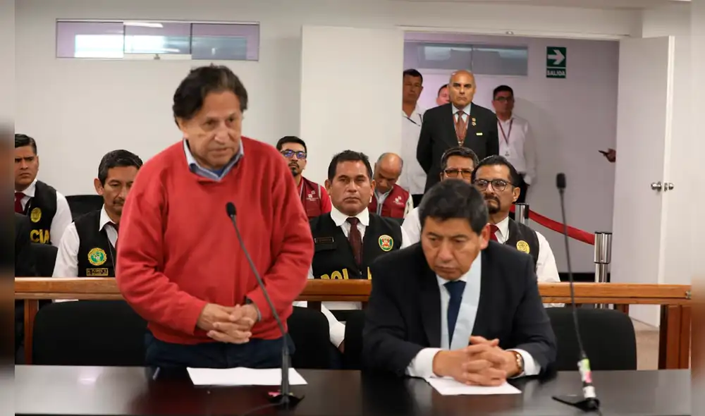 Alejandro Toledo pasó el control de identidad, pero no se presentó a la audiencia de control de acusación por el caso Interoceánica. Foto: Poder Judicial Alejandro Toledo pasó el control de identidad, pero no se presentó a la audiencia de control de acusación por el caso Interoceánica. Foto: Poder Judicial