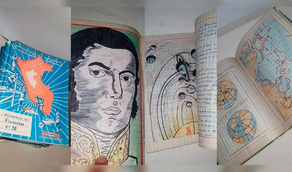 Cibernautas recordaron sus épocas de colegio al ver los cuadernos que mostró la joven. Foto: composición LR/ TikTok/ @meliangela