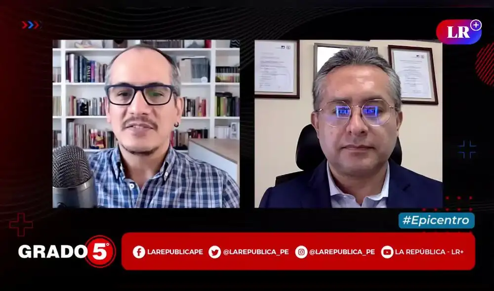 David Gómez Fernandini conversó con el abogado penalista sobre el caso de Alejandro Toledo. Foto/Video: Grado 5 - LR+