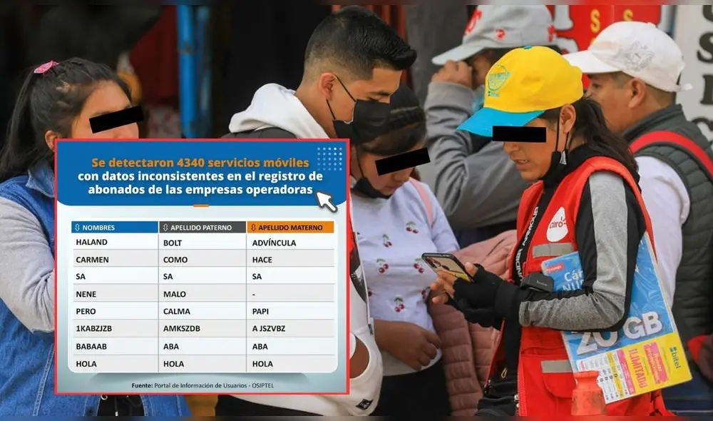 La venta ambulatoria de chips vulnera los derechos de los usuarios. Foto: Osiptel