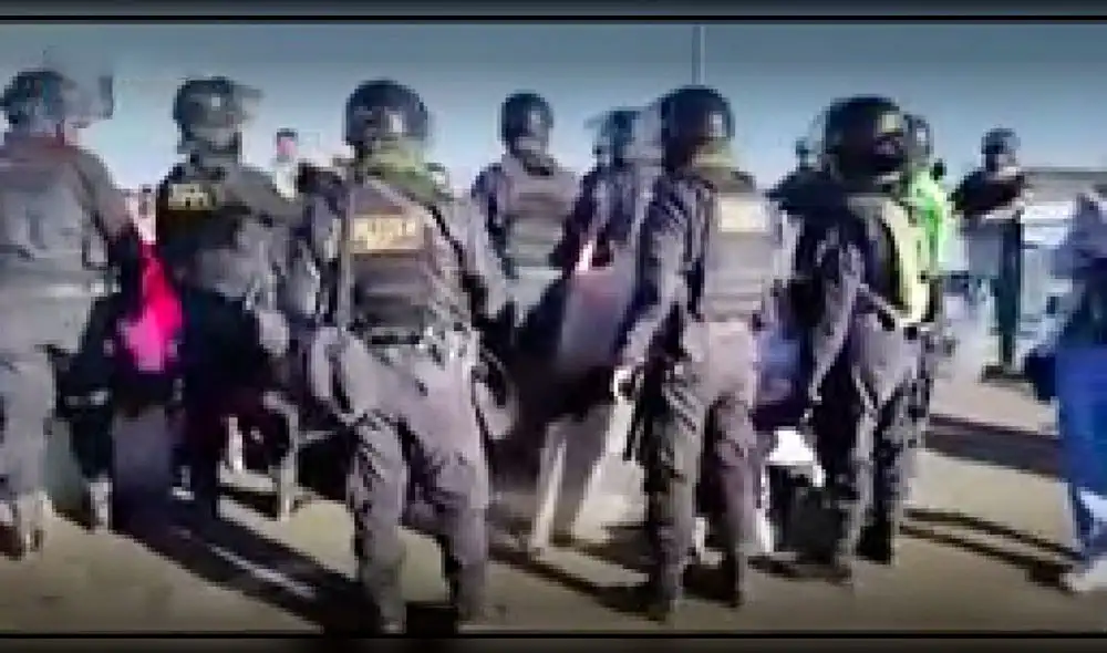 La situación se complica en la línea fronteriza a pesar de la intervención de la PNP y Ejército. Foto: captura video/ Canal N - Video: Canal N