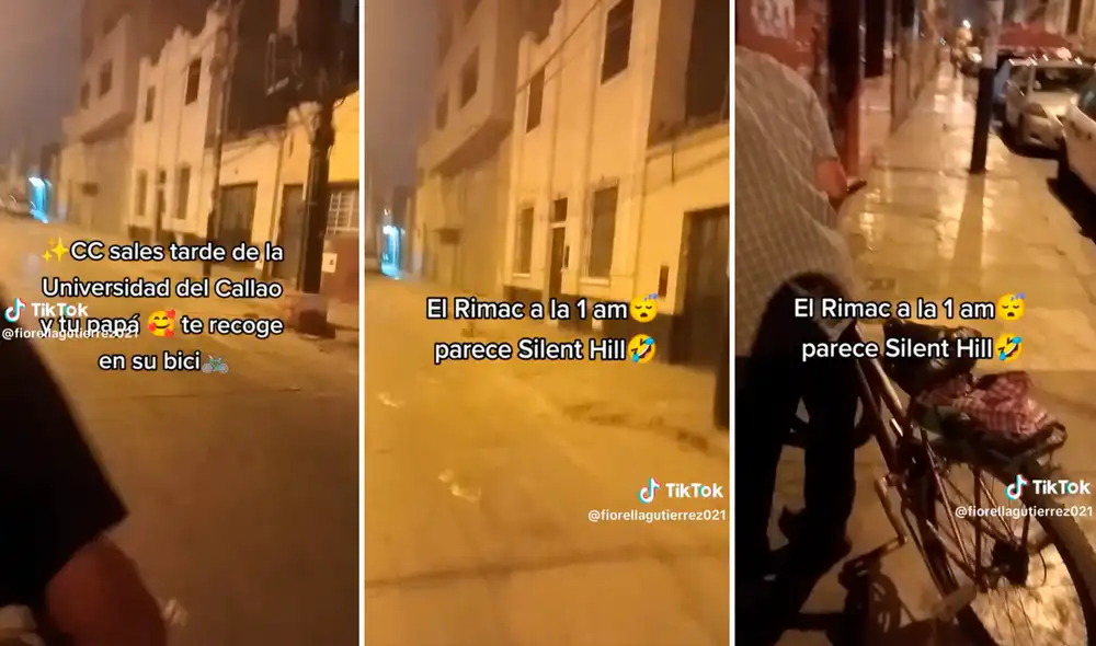 Al hombre no le importó recorrer tantos kilómetros en bicicleta con el fin de recoger a su hija. Foto: composición de LR/TikTok/@Fiorellagutierrrez021 Al hombre no le importó recorrer tantos kilómetros en bicicleta con el fin de recoger a su hija. Foto: composición de LR/TikTok/@Fiorellagutierrrez021