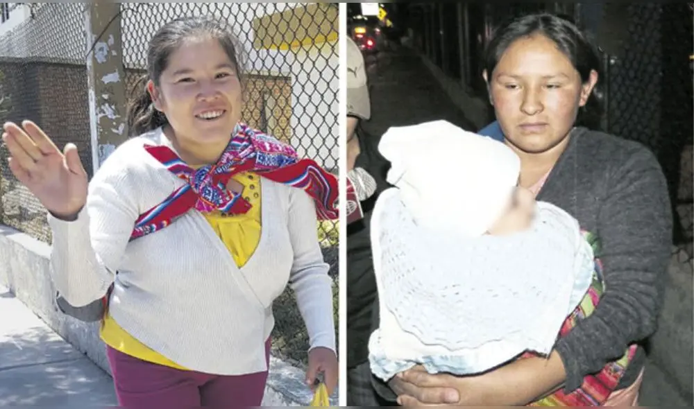Giovana Vera y Maribel Musaja cuando el cambio de bebés recién se registró. Foto: La República